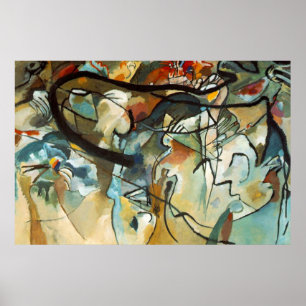 Poster Composition Kandinsky V Peinture en toile Abstrait