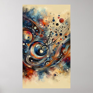 Poster Composition musicale - abstraite lyrique 14