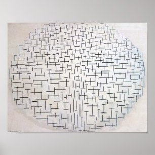Poster Composition n° 10, Jetée et océan   Mondriaan  