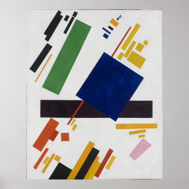 Poster Composition suprématiste par Kazimir Malevich 1916 (Devant)