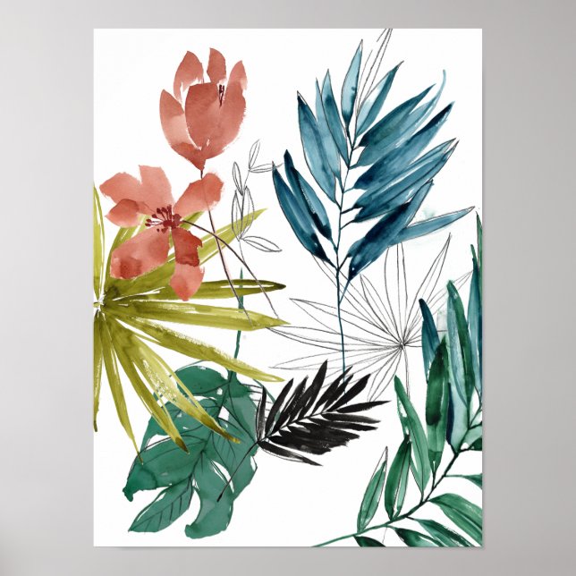 Poster Composition tropicale (Devant)
