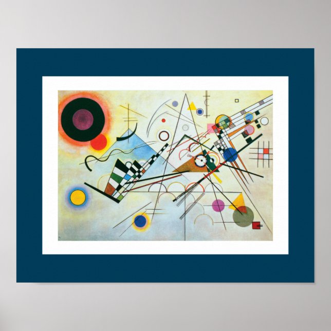 Poster Composition VIII par Wassily Kandinsky (Devant)