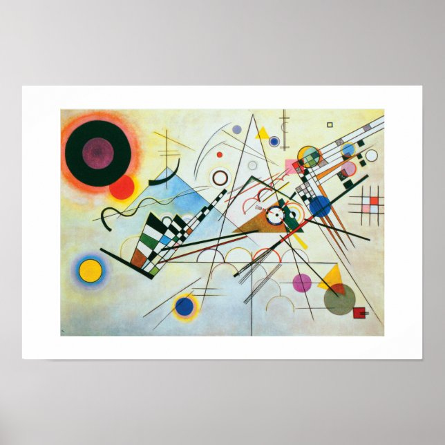 Poster Composition VIII par Wassily Kandinsky (Devant)