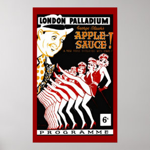 Poster COMPOTE DE POMMES VINTAGE de PALLADIUM des années