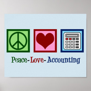 Poster Comptabilité Amour Paix
