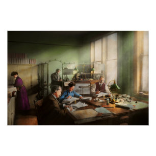 Poster Comptable - Le département de comptabilité 1902