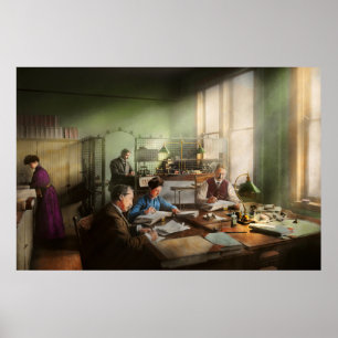 Poster Comptable - Service de la comptabilité 1902