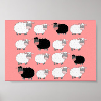 Poster Compter les moutons
