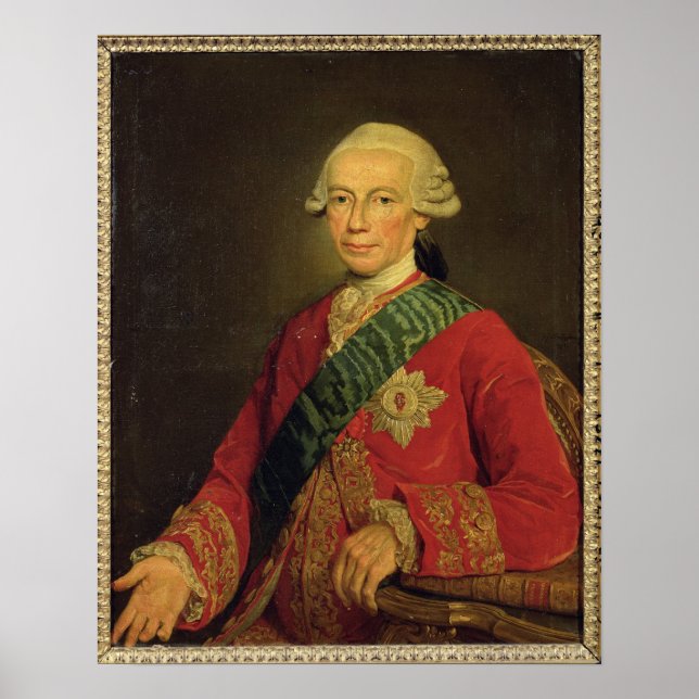 Poster Comte Claude-Louis-Robert de Saint-Germain 1777 (Devant)