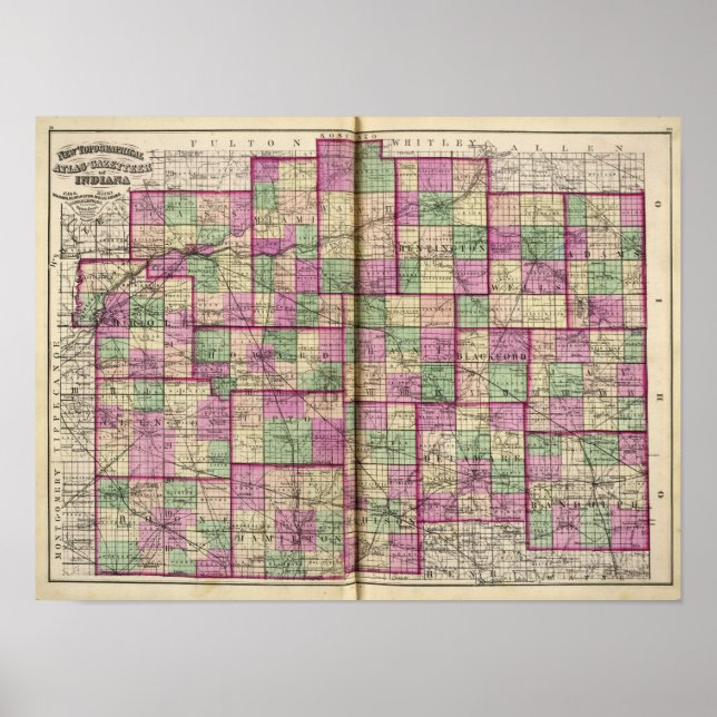 Poster Comté de Cass et comté de Miami (Devant)