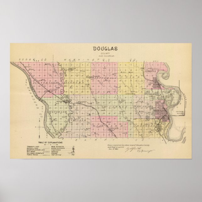 Poster Comté de Douglas (Nebraska) (Devant)