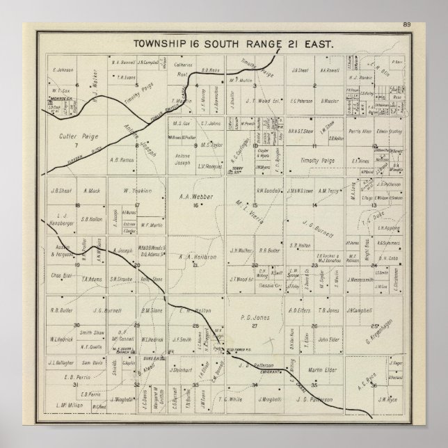 Poster Comté de Fresno, Californie 12 (Devant)