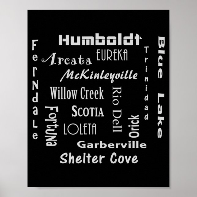 Poster Comté de Humboldt (Devant)