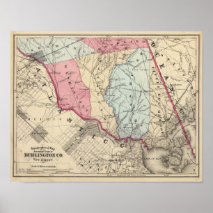 Poster Comté de S Burlington, NJ