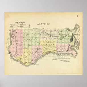 Poster Comté de Sarpy, Nebraska