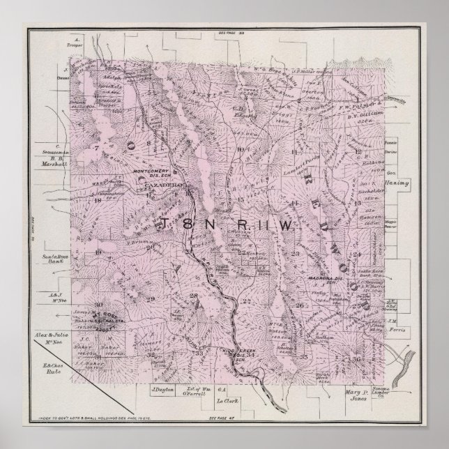 Poster Comté de Sonoma, Californie 4 (Devant)