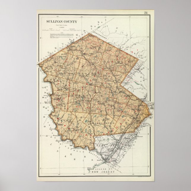 Poster Comté de Sullivan (Devant)