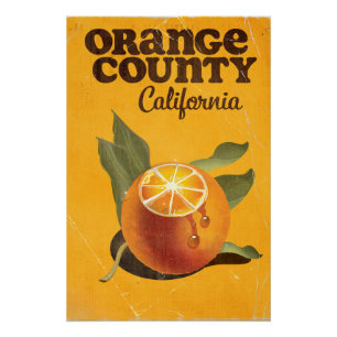 Poster Comté d'Orange Californie 