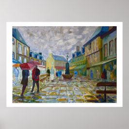 Poster Concarneau en Bretagne