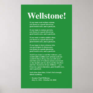 Poster Concentrez sur une bonne éducation, Wellstone