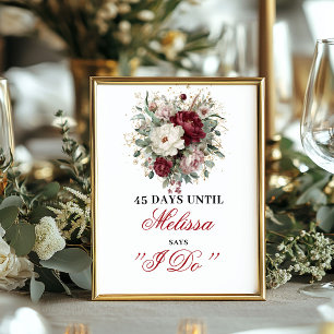 Poster Concepteur Blush Bourgogne Dais Jusqu'à ce que je