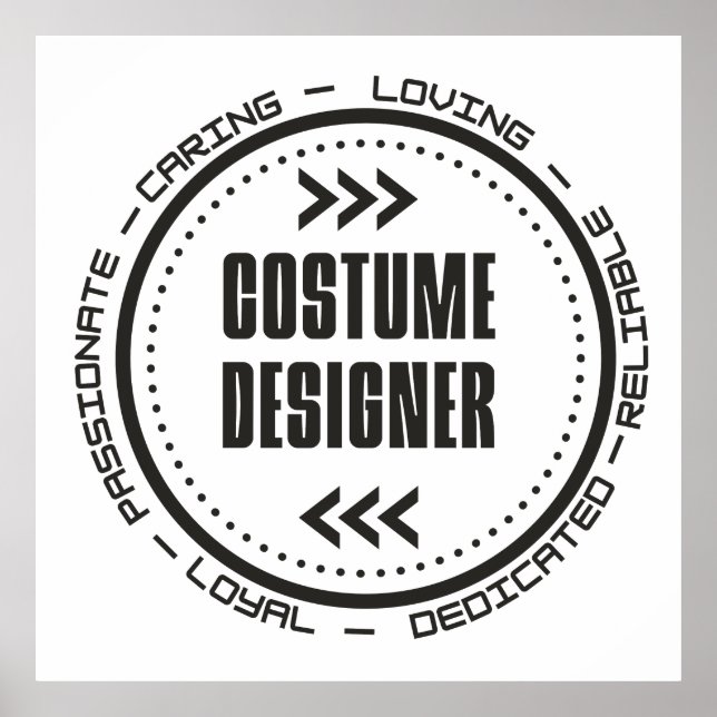 Poster Concepteur de costumes Extraordinaires (Devant)