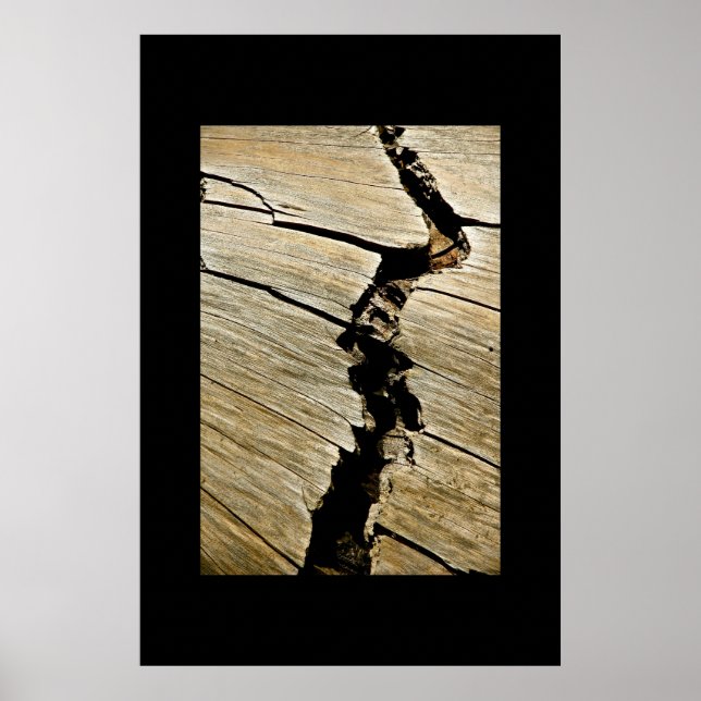 POSTER CONCEPTION ABSTRAITE DE BOIS FLOTTÉ (Devant)