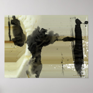 Poster Conception abstraite et bandes
