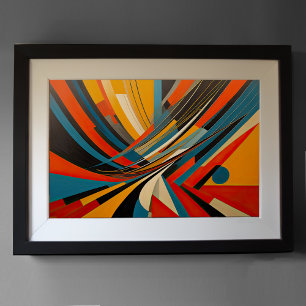 Poster Conception abstraite moderne Futurisme 3:2