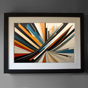 Poster Conception abstraite moderne Futurisme 3:2