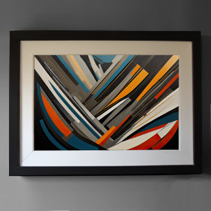 Poster Conception abstraite moderne Futurisme 3:2