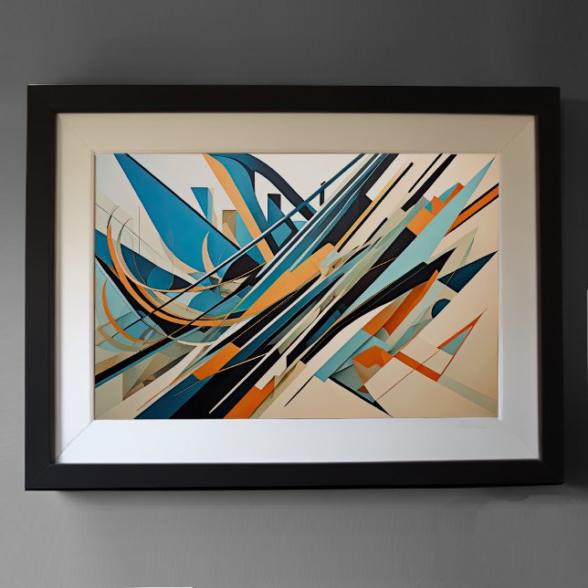 Poster Conception Abstraite Moderne Futurisme 3:2 (Créateur téléchargé)