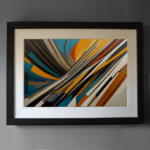 Poster Conception abstraite moderne Futurisme 3:2