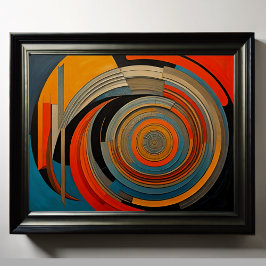 Poster Conception abstraite moderne Futurisme 4:5