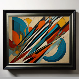 Poster Conception abstraite moderne Futurisme 4:5