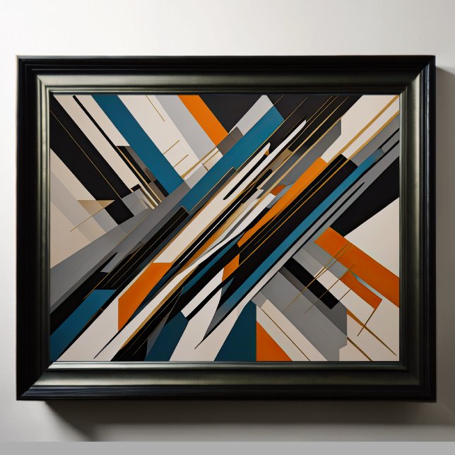 Poster Conception abstraite moderne Futurisme 4:5 (Créateur téléchargé)