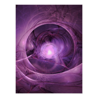 Poster Conception Abstraite Royaumes Violets