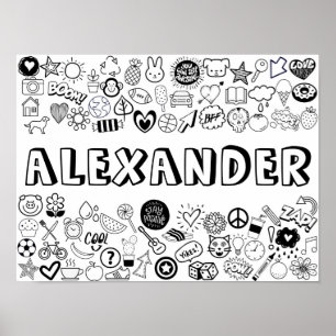 Poster Conception "ALEXANDER" de la ligne couleur-it-Your