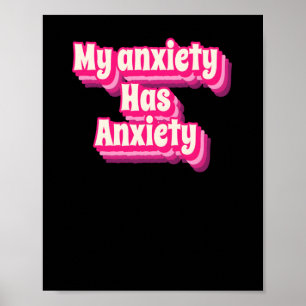 Poster Conception amusante de devis d'anxiété - Humorly R