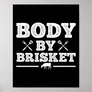 Poster Conception BBQ drôle pour hommes femmes BBQ fumée 