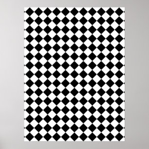 Poster Conception cochée en noir et blanc