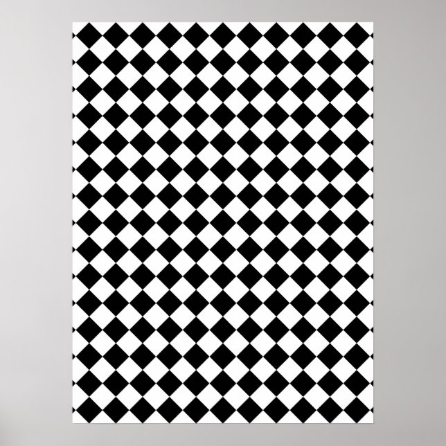 Poster Conception cochée en noir et blanc (Devant)