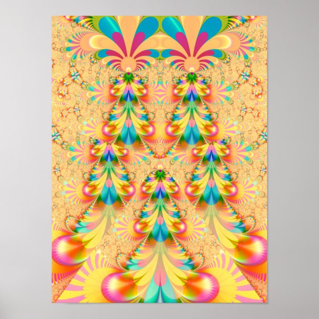 Poster Conception colorée en éventail (Devant)