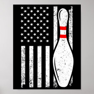 Poster Conception cool Bowling Pour Hommes Bowler Bowling