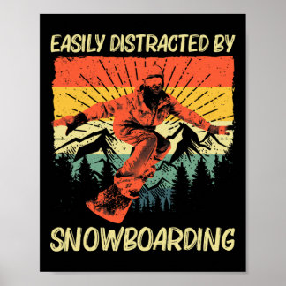 Poster Conception cool Snowboard Pour Hommes Femmes Snowb