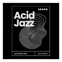 conception d'affiche de musique Acid Jazz