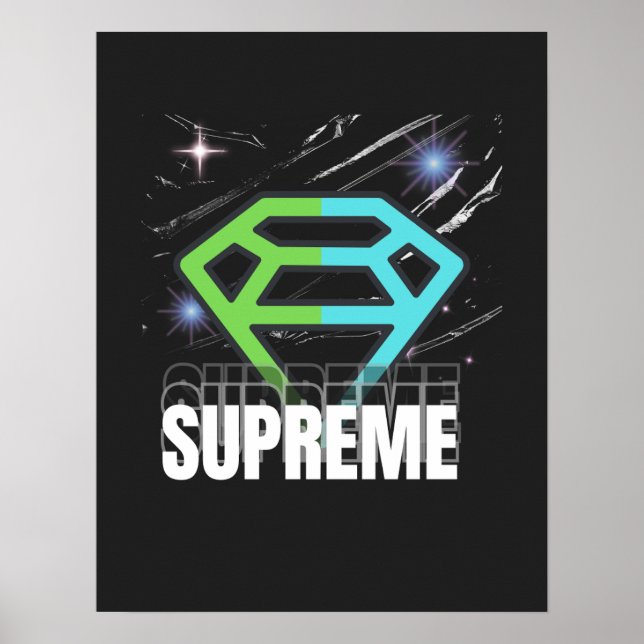 Poster conception d'art mural suprême (Devant)