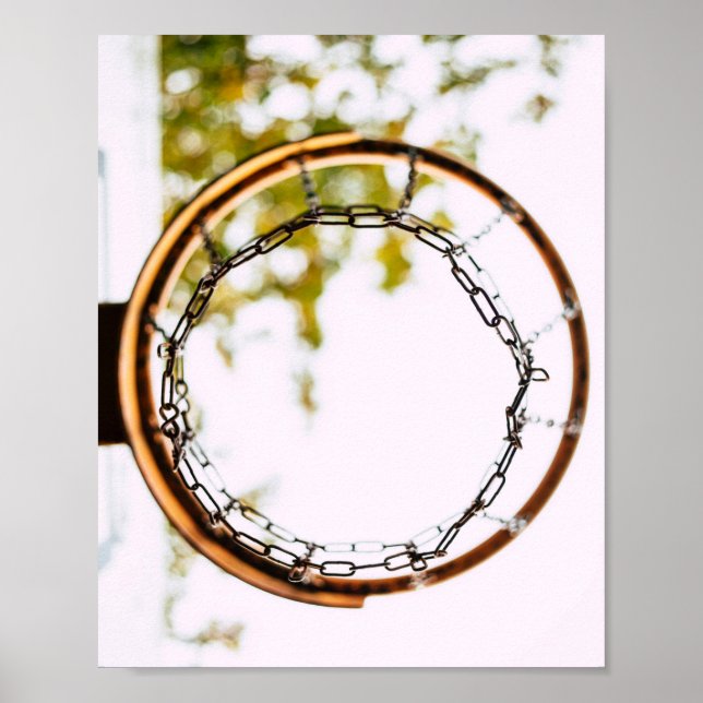 Poster Conception de basket-ball cool (Devant)