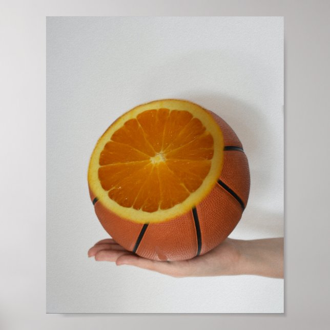 Poster Conception de basket-ball cool (Devant)