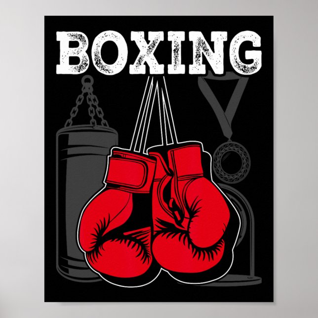 Poster Conception De Boxe Pour Boxer - Boxe 1 (Devant)